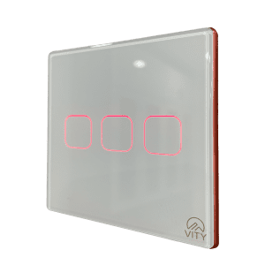 Công tắc cảm ứng điều khiển rèm-cửa cuốn-cổng Vity Smart mặt kính phẳng